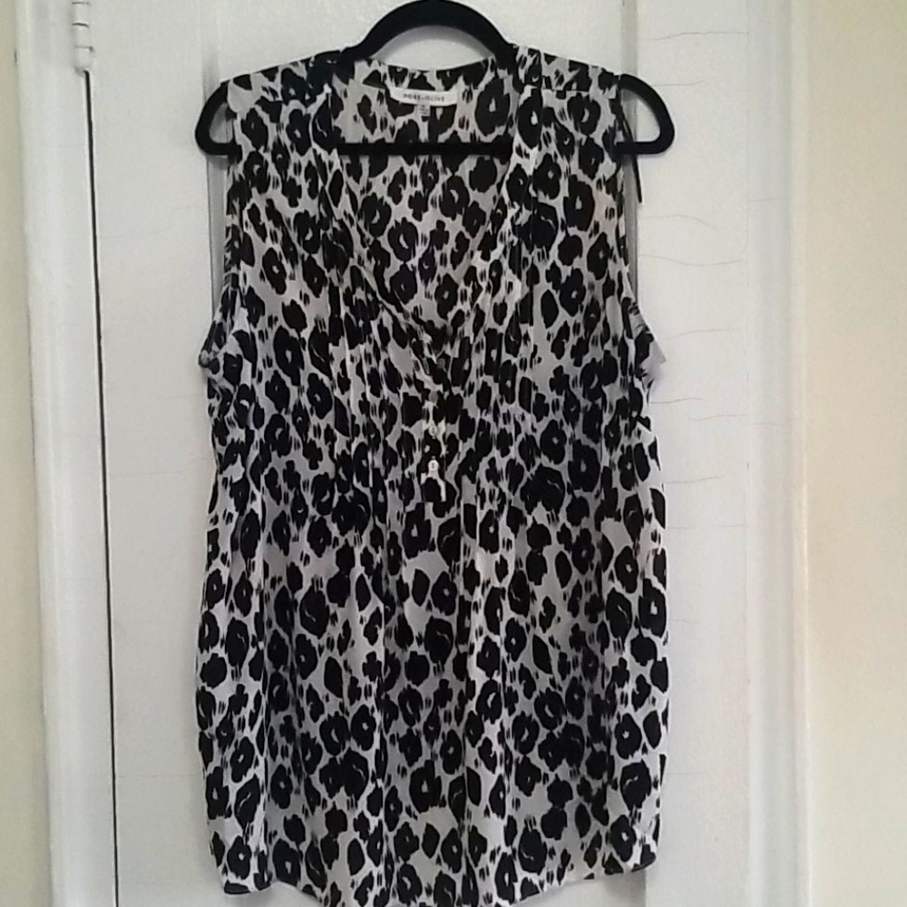 1x Women's Plus Top Rose and Olive